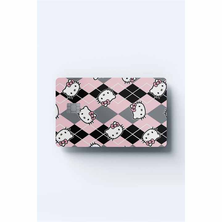 Hello Kitty Patterned Card Cover Sticker
