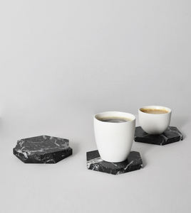 Forme carrée hexagonale de caboteur en marbre naturel pour support pour ustensiles de cuisine et restaurants - Product Image 4