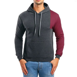 Vente en gros de produits populaires sweat à capuche 100% coton avec logo personnalisé pour homme sweat à capuche épais uni en polaire pour homme - Product Image 2