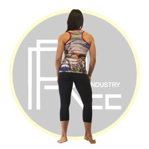 Womens Racerback thể thao Tank Top trừu tượng in phòng tập thể dục SINGLET căng độ ẩm Wicking Activewear cho tập thể dục và Yoga - Product Image 2