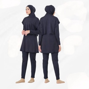 Maillot de bain personnalisé à imprimé floral pour femmes musulmanes, tenue de sport islamique couvrante - Product Image 1