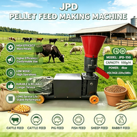Nouvelle machine de fabrication de granulés d'aliments pour volailles et bétail, robuste, 75-100 kg/h, avec matrice plate en aluminium et moteur diesel