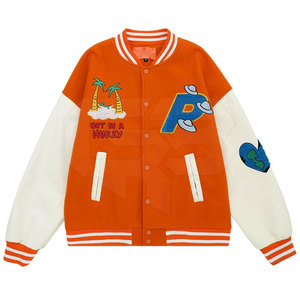 Meilleur prix veste Lettermen de haute qualité style unique personnalisé hiver col montant polaire taille XL caractéristique légère pour les hommes - Product Image 1