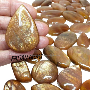 Top Vente Golden Sunshine Sunstone Naturel À La Main Lisse Incroyable Lâche Variété Cabochon Mix Forme Toutes Les Tailles OEM Disponible Troisième - Product Image 1