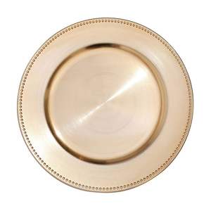 Platos de Presentación Metálicos Elegantes de Cobre, Platos Base para Decoración de Mesa de Restaurante y Hotel, Platos de Presentación de Lujo Hechos a Mano - Product Image 4