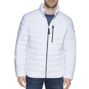 Chaquetas acolchadas para hombre de alta calidad, ropa de invierno personalizada para hombre, ropa para exteriores, chaquetas acolchadas de Color blanco a la moda - Product Image 1