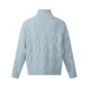 เสื้อสเวตเตอร์ถักแบบสวมหัวสำหรับฤดูหนาวกันรอยยับออกแบบโลโก้ได้ตามต้องการ - Product Image 6