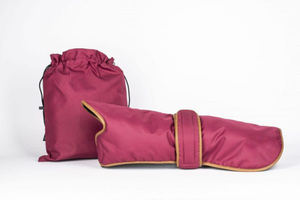 Abrigo impermeable de nailon para perros, forro polar con ribete de cuero, abrigo transpirable para perros - Product Image 6