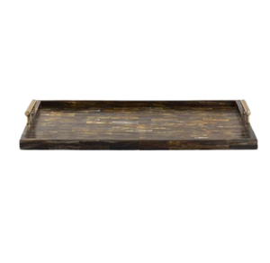 Bandejas para servir comida de cuerno Natural moderno de estilo de diseño Bandejas de comida de cuerno sólido de diferentes tamaños hechas a mano - Product Image 3