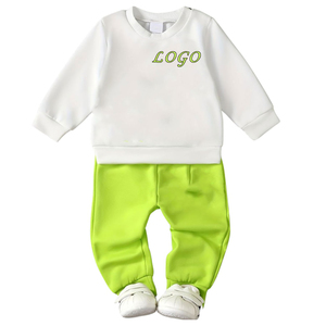 Vêtements pour enfants et garçons Ensemble de vêtements de sport pour filles Survêtement à jambe droite Ensemble de survêtements de haute qualité Fabricant de sweatshirts personnalisables - Product Image 3