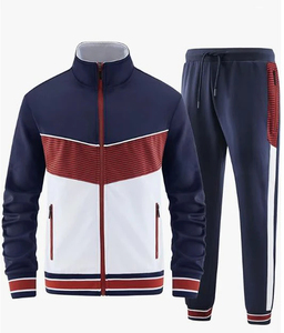 Ropa deportiva personalizada para hombre, chándal de nailon transpirable con cremallera, chándal de jogging estampado para entrenamiento, cortavientos de poliéster - Product Image 5