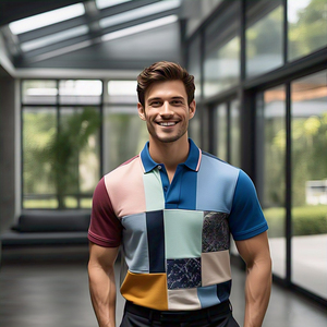 Vêtements de sport pour hommes Running Polo Golf Tee Panneau personnalisé Street Style Polo Shirt Hommes Fashion Casual Polos Mens - Product Image 2