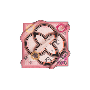 Pink <b>Silk</b> Patterned <b>Square</b> <b>Scarf</b> - Product Image 1