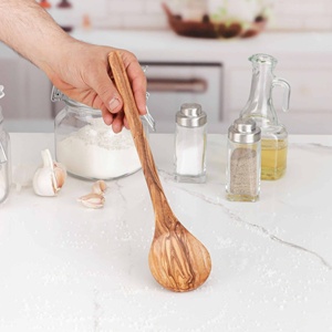 Cuchara para comer de madera hermosa hecha a mano, herramienta de cocina para preparación de alimentos - Product Image 2