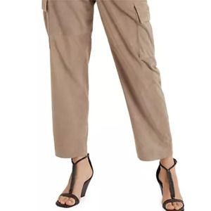 Pantalon cargo en cuir pour femme confortable et tendance-de haute qualité, durable et parfait pour une tenue décontractée - Product Image 5