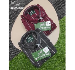 เสื้อเชิ้ตผู้ชายลายตารางสไตล์วินเทจสุดหรูแขนยาวทำจากผ้าพรีเมี่ยมสำหรับใส่ได้ตลอดทั้งวันสวมใส่สบาย - Product Image 5