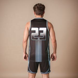 Conjuntos de Pantalones Cortos de Baloncesto Sublimados Personalizados, Camisetas de Equipo de Secado Rápido, Uniformes de Baloncesto Unisex de Talla Grande, Antibacterianos - Product Image 3