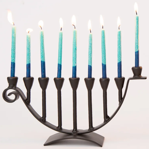 Bougeoir Menorah Traditionnel Créatif en Métal Décoration de Noël Centre de Table de Mariage Porte-Bougie Décoration de Table à Domicile - Product Image 2