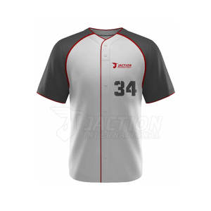 Conjuntos transpirables de uniformes de béisbol profesionales superventas por fabricante Ropa de equipo de contraste de color - Product Image 2