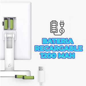 Specchio per il Trucco LED Pieghevole in Tre Parti con Diverse Ingrandenze in Materiale Plastico - Product Image 5