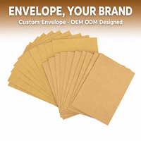 Enveloppes personnalisées en kraft blanc ivoire, conception OEM ODM, enveloppes pour cartes de vœux, enveloppes pour envois postaux, enveloppes pour cartes-cadeaux