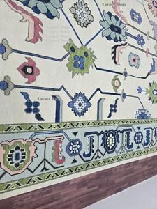 พรมขนสัตว์ถักแบบเปอร์เซียโบราณสำหรับห้องนั่งเล่นพรมทอมือหลากสี9X11 8x11 - Product Image 3