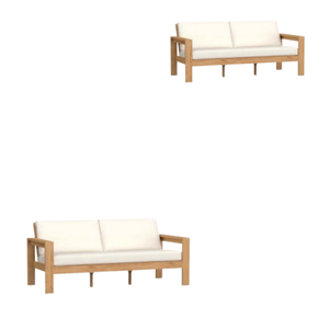 El mejor precio de fábrica, muebles modernos de patio, sofá moderno de teca, muebles de exterior, sofás de jardín de madera - Product Image 4