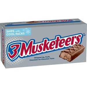 3 MUSKETEERS Milk Chocolate Candy Bars, Full Size, 36 Ct Bulk Candy <b>Box</b> - Product Image 6