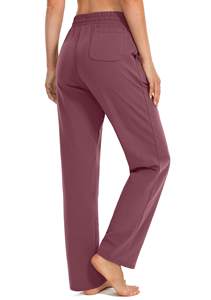 Pantalon de survêtement pour femmes Vente en gros Pantalons de jogging taille haute Taille élastique Pantalons décontractés coupe ample Polyester Coton mélangé Sportswear Factory - Product Image 3