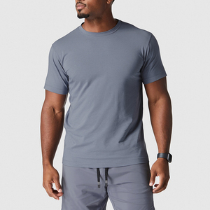 2024 OEM Customized Men's Premium Quality Cotton <b>T</b>-<b>Shirt</b> Breathable <b>V</b>-<b>Neck</b> Short Sleeve <b>Oversized</b> Blank Plain Design Wholesale - Product Image 3