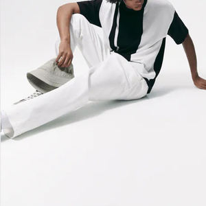 Vente en gros T-shirts pour hommes personnalisés de qualité supérieure T-shirts noirs en coton Pima mercerisés de haute qualité avec logo personnalisé - Product Image 6