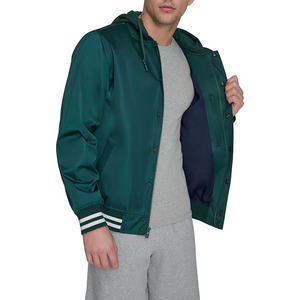 Chaqueta Universitaria de Béisbol con Mangas de Cuero, Chaqueta Bomber Universitaria de Béisbol, Chaqueta Universitaria Informal para Hombre, Tejida a Crochet, Cargada por Dress Sports - Product Image 6