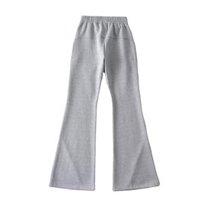 OEM Women's Wide Leg Flare Cargo Pants Mid Rise Cotton Anti-Wrinkle Summer Full Length Button Fly Casual Style Pants & Trousers - Product Image 6