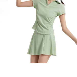 Women's Plus Size Polo <b>Shirt</b> Tennis Top Quick Dry Anti-UV 100% Polyester Casual Pleated Mini Waist Logo - Product Image 6