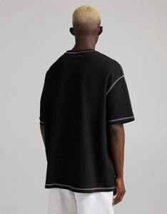 Camiseta de Manga Corta Unisex, Diseño Personalizado y Logotipo OEM, Estilo Urbano, Gráfico, 320 g/m², 100% Algodón, Corte Holgado - Product Image 4