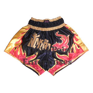 Short de boxe Muay Thai professionnel personnalisable pour hommes compétition patchs personnalisés shorts de combat unisexe athlètes portent des shorts courts - Product Image 1