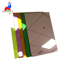 Feuille acrylique Huizao, panneau miroir réfléchissant, décoration de mariage, feuille de miroir acrylique argentée pour sol de miroir de mariage
