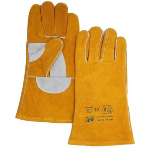 2025 nueva fabricación de fábrica guantes de soldadura de cuero Palma de hockey guantes de cuero de transferencia de calor mecánico resistente para hombres - Product Image 5
