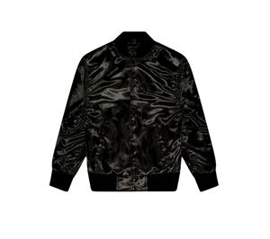 Chaqueta Universitaria de Satén de Alta Calidad con Diseño Nuevo, Bordado Personalizado para Mujer, Chaqueta Bomber Universitaria de Manga Larga, Transpirable, Fabricación - Product Image 1