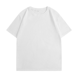 Men's <b>White</b> Short Sleeve O-Neck <b>T</b>-<b>Shirt</b> Regular <b>Fit</b> Solid Color Casual Wear 100% Cotton Jersey Knitted - Product Image 2