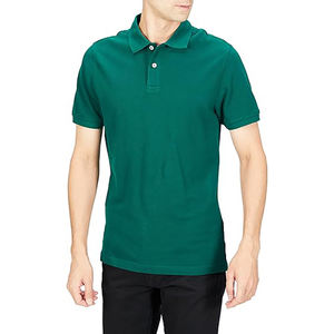 Polos de hombre de talla grande de punto de algodón con estampado personalizado al por mayor, camisetas de manga corta 100% de algodón, ropa de calle, polos para hombre - Product Image 5