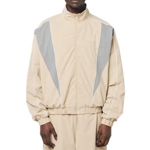 Novedades, Chándal de 2 Piezas con Diseño de Logotipo Personalizado para Hombre, Chaqueta Cortavientos con Bloques de Color y Pantalones, Conjunto Deportivo de Nylon - Product Image 2