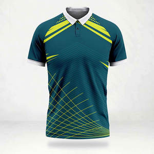 Jersey de críquet estampado de alta calidad-Uniforme de equipo ligero ecológico de secado rápido para hombres con colores y tamaños personalizados - Product Image 1