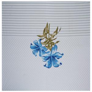 Juego de Sábanas Dobles de Algodón 240 Hilos con Estampado Floral Majestic Azul de 3 Piezas con 2 Fundas de Almohada (SHKV1024) - Product Image 4