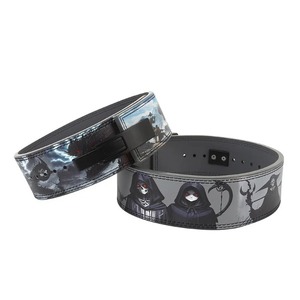 Sabuk tuas angkat berat cetak Anime gesper latihan angkat beban olahraga Gym pelindung pinggang kulit peralatan kebugaran ALB-0001 - Product Image 3