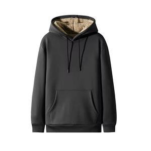 Jersey de mezcla de algodón de talla grande para hombre, sudadera polar con capucha de gran tamaño y logotipo bordado, sudaderas básicas personalizables - Product Image 5