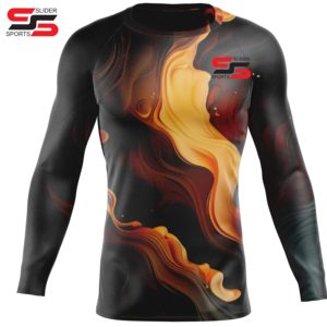 Personalizado BJJ Rash Guard sublimación Rash Guard ropa deportiva poliéster adultos personalizado sublimado hombres manga larga Rash Guard - Product Image 5