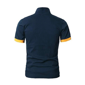 Coton à manches courtes pour hommes de haute qualité pour Polo T-Shirt tissu tricoté respirant conception d'impression solide en gros nouveau Polo - Product Image 3