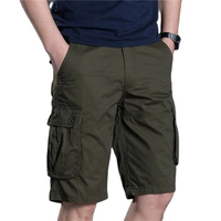 Nouveau Short Cargo Homme 2024 Tendance Décontracté Taille Mi-Haute Élastique Respirant 100% Coton Non Tissé Toile Imprimée Numérique