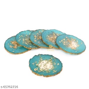 Plateau de service classique en résine personnalisable de la meilleure qualité avec sous-verre en couleurs et tailles personnalisées - Product Image 4